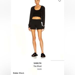 Sablyn cashmere shorts - like new retail $325 - Gia shorts in black